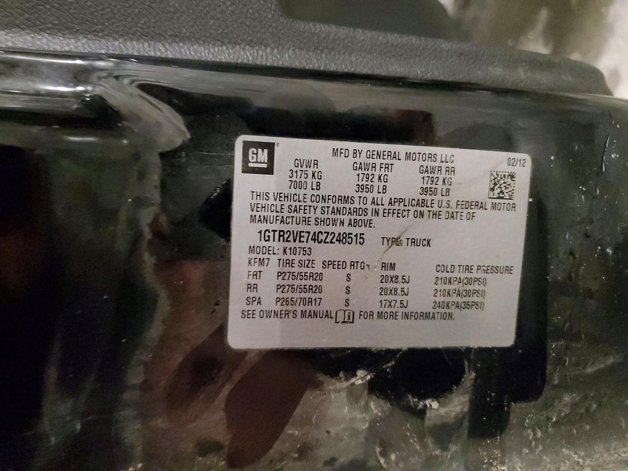 2012 GMC SIERRA K1500 SLE photo 12