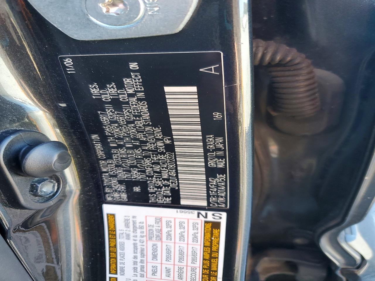 2007 TOYOTA 4RUNNER SR5 photo 23
