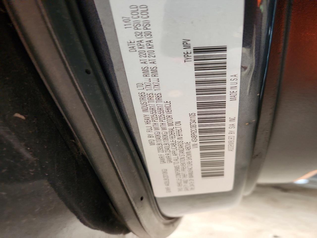 2008 SUBARU OUTBACK 2.5I LIMITED photo 12