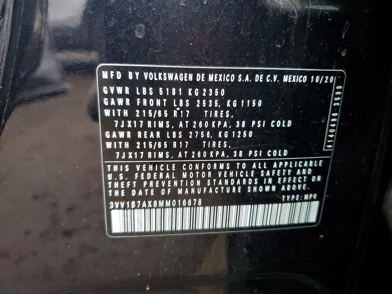 2021 VOLKSWAGEN TIGUAN S photo 13