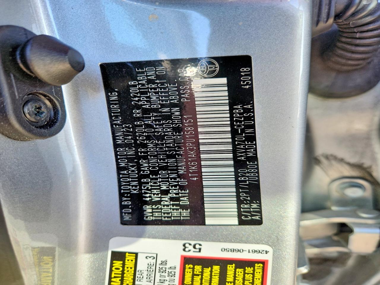 2023 TOYOTA CAMRY XSE photo 13