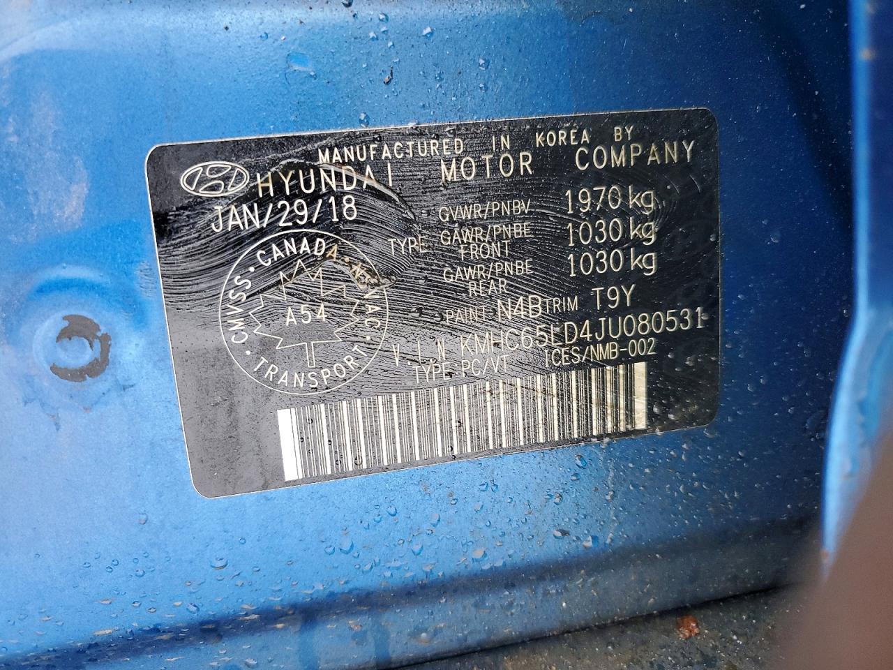 2018 HYUNDAI IONIQ photo 12