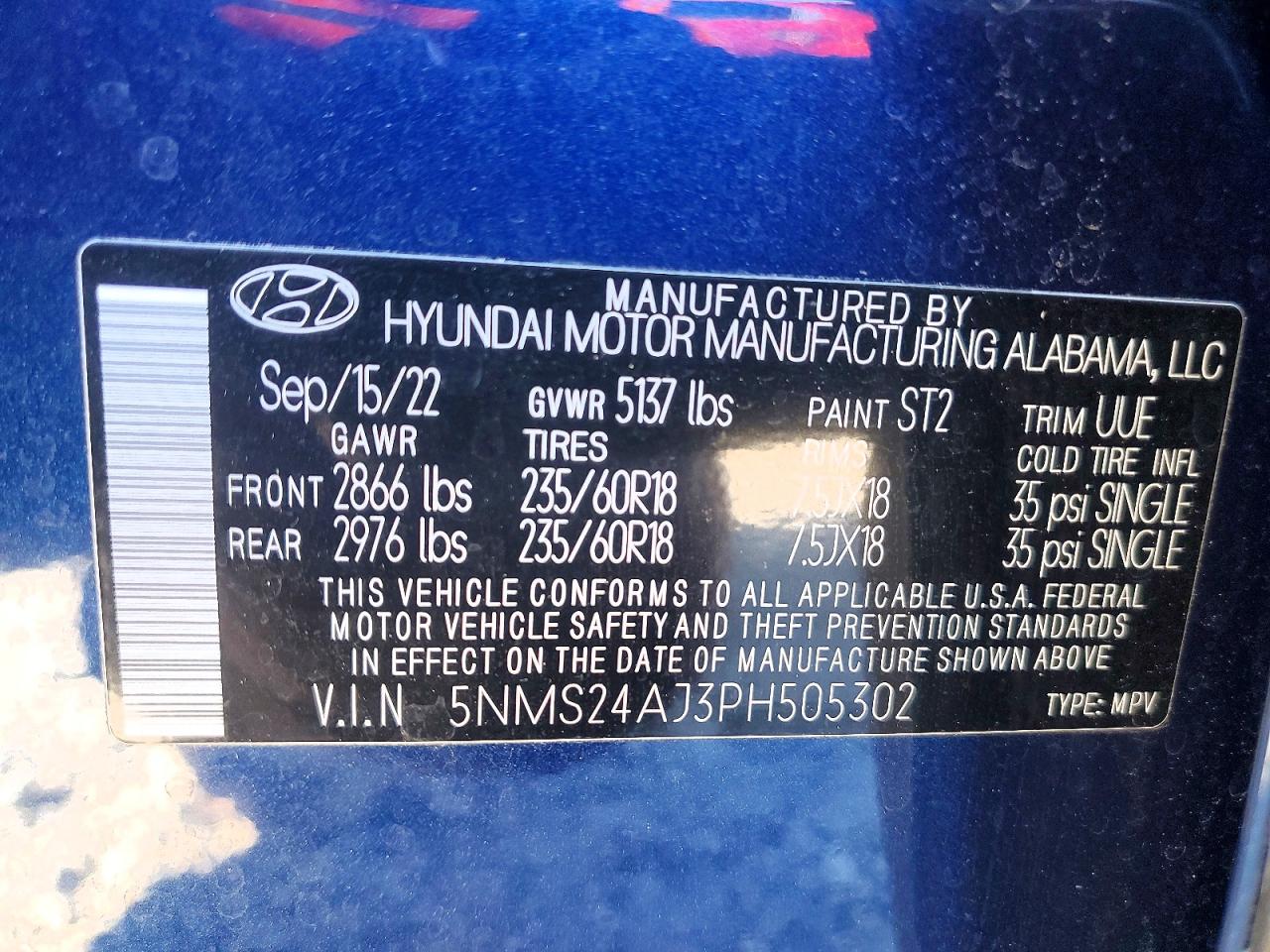 2023 HYUNDAI SANTA FE SEL photo 14