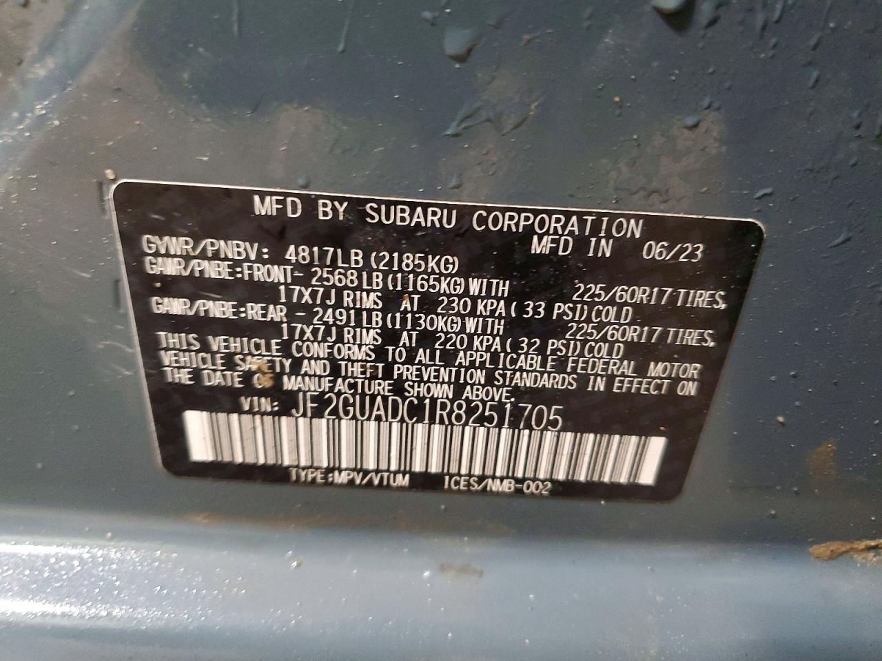 2024 SUBARU CROSSTREK PREMIUM photo 13