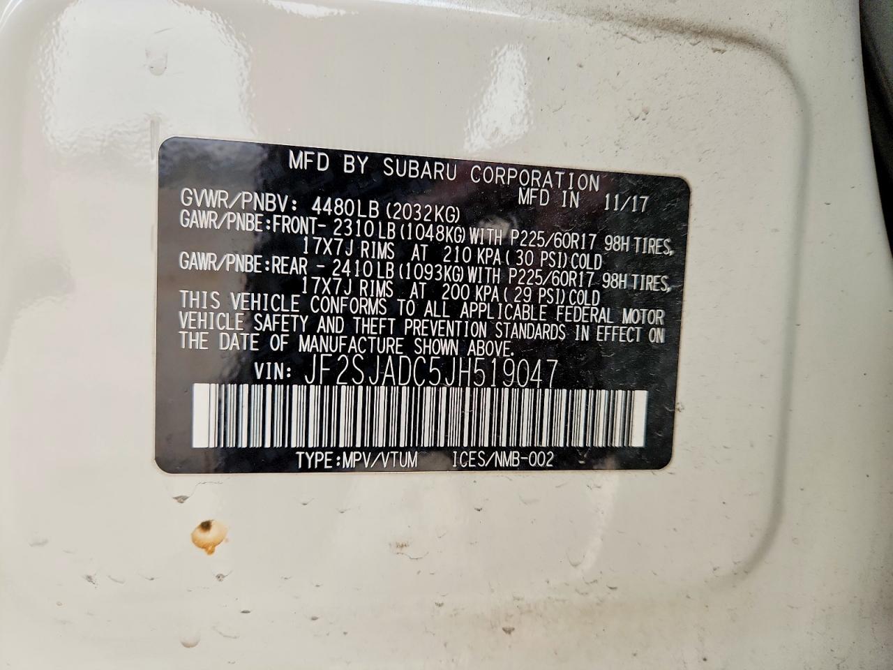 2018 SUBARU FORESTER 2.5I PREMIUM photo 14