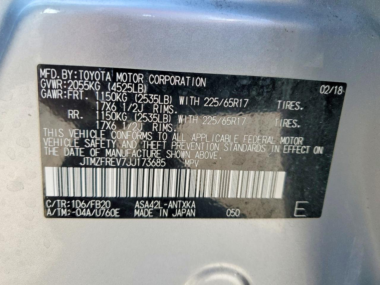 2018 TOYOTA RAV4 LE photo 13