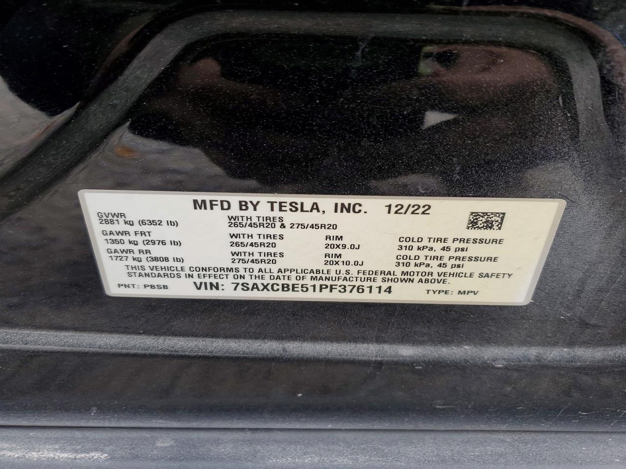2023 TESLA MODEL X photo 14