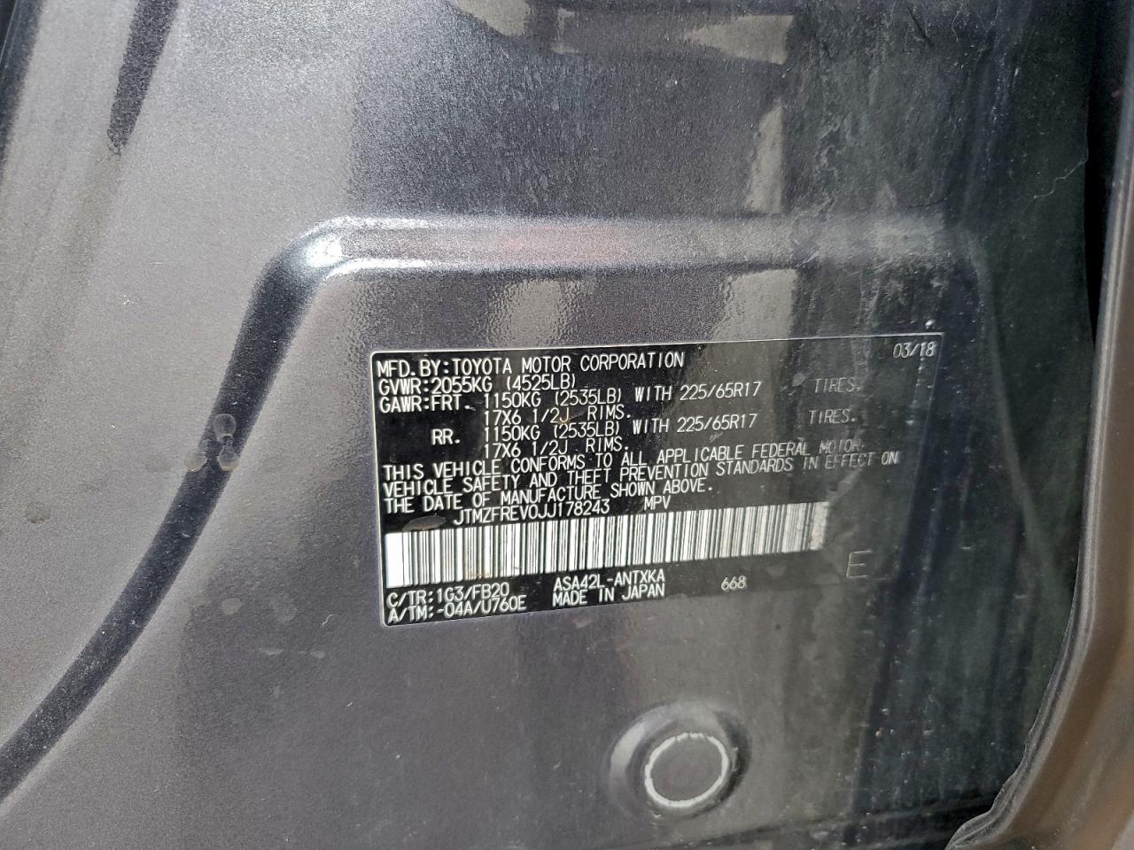 2018 TOYOTA RAV4 LE photo 12
