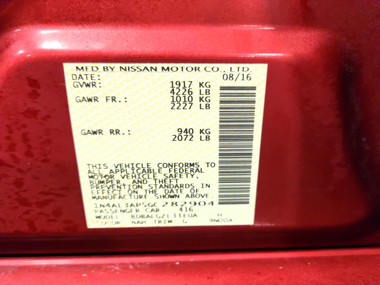 2016 NISSAN ALTIMA 2.5 photo 12