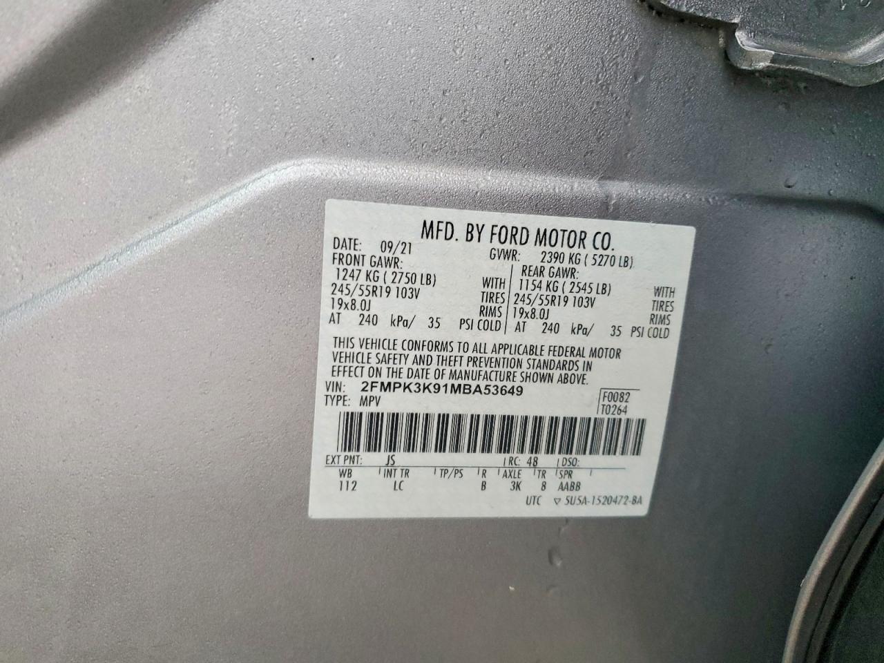 2021 FORD EDGE TITANIUM photo 13