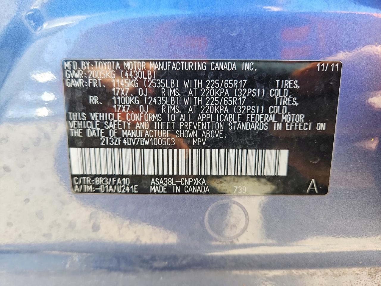 2011 TOYOTA RAV4 photo 12