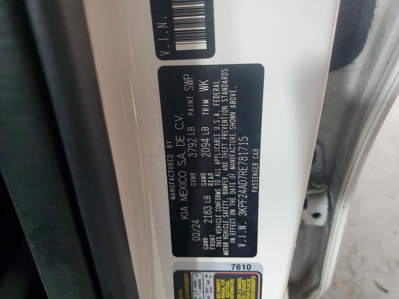 2024 KIA FORTE LX photo 37