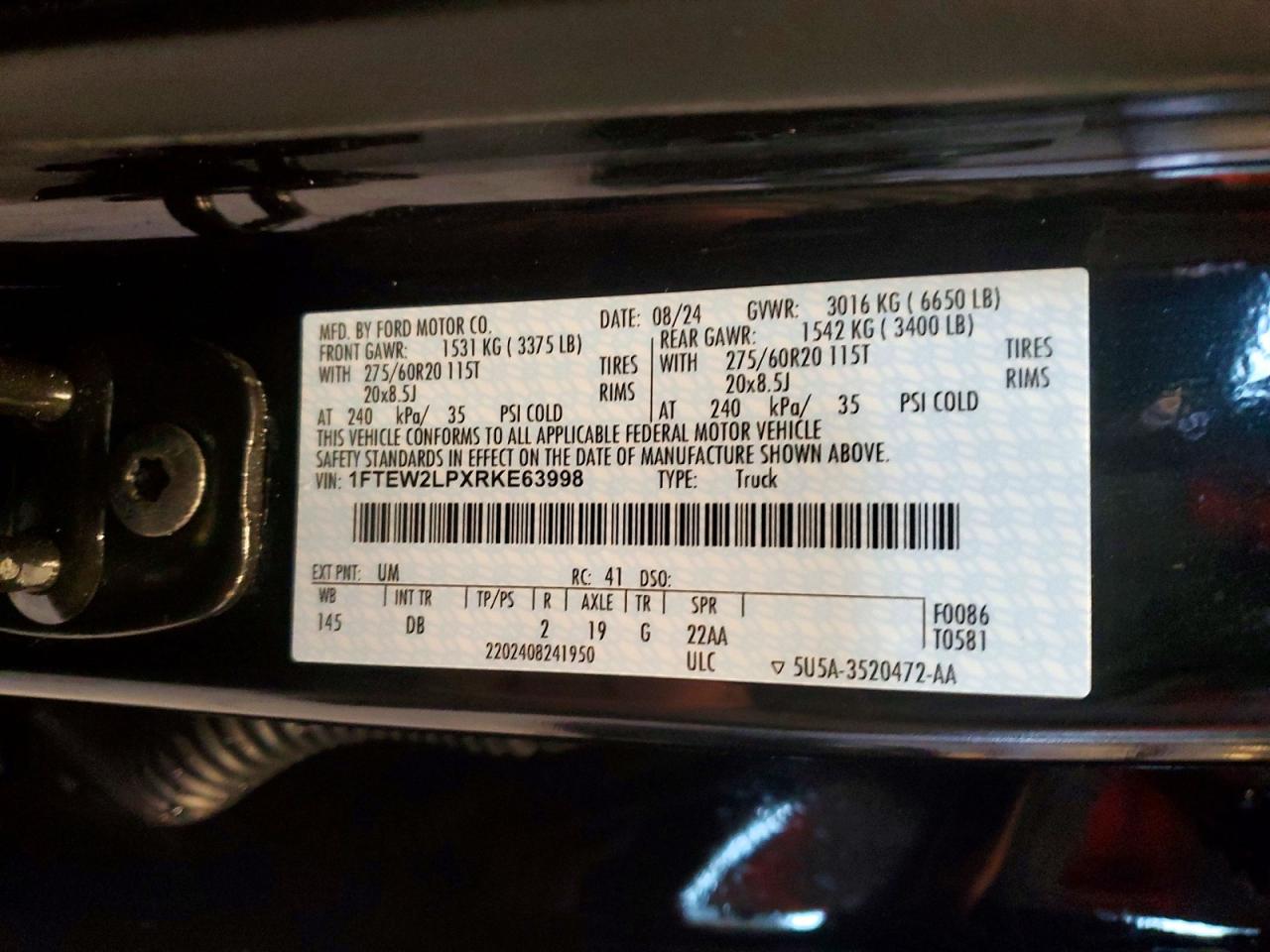 2024 FORD F150 STX photo 12