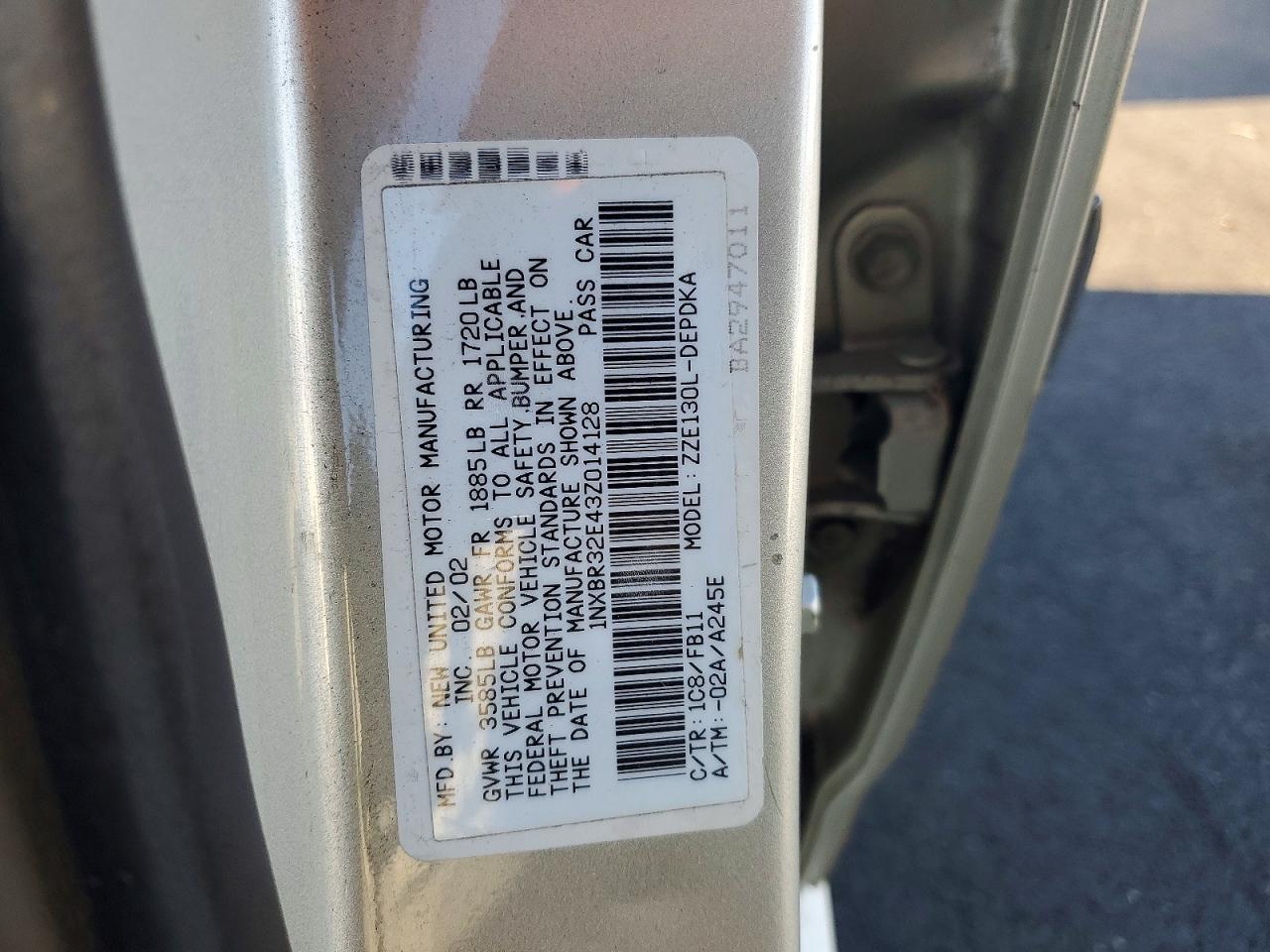 2003 TOYOTA COROLLA CE photo 34