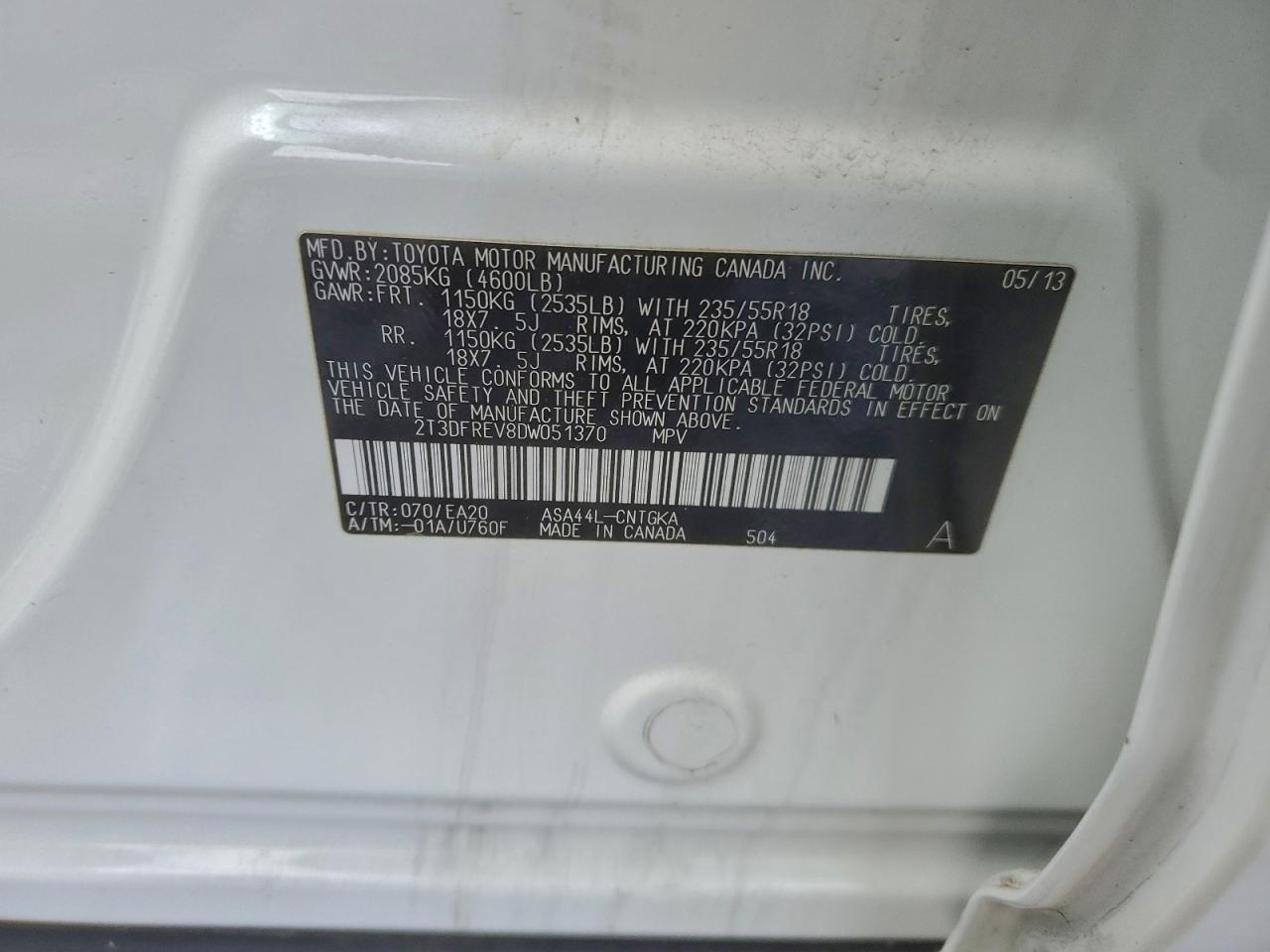 2013 TOYOTA RAV4 LIMITED photo 37