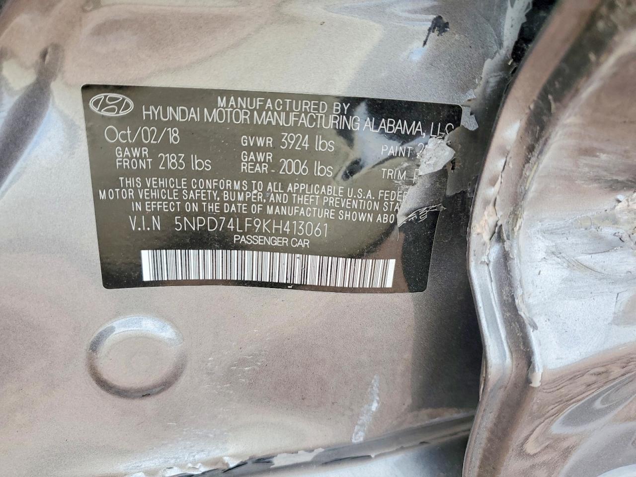 2019 HYUNDAI ELANTRA SE photo 12