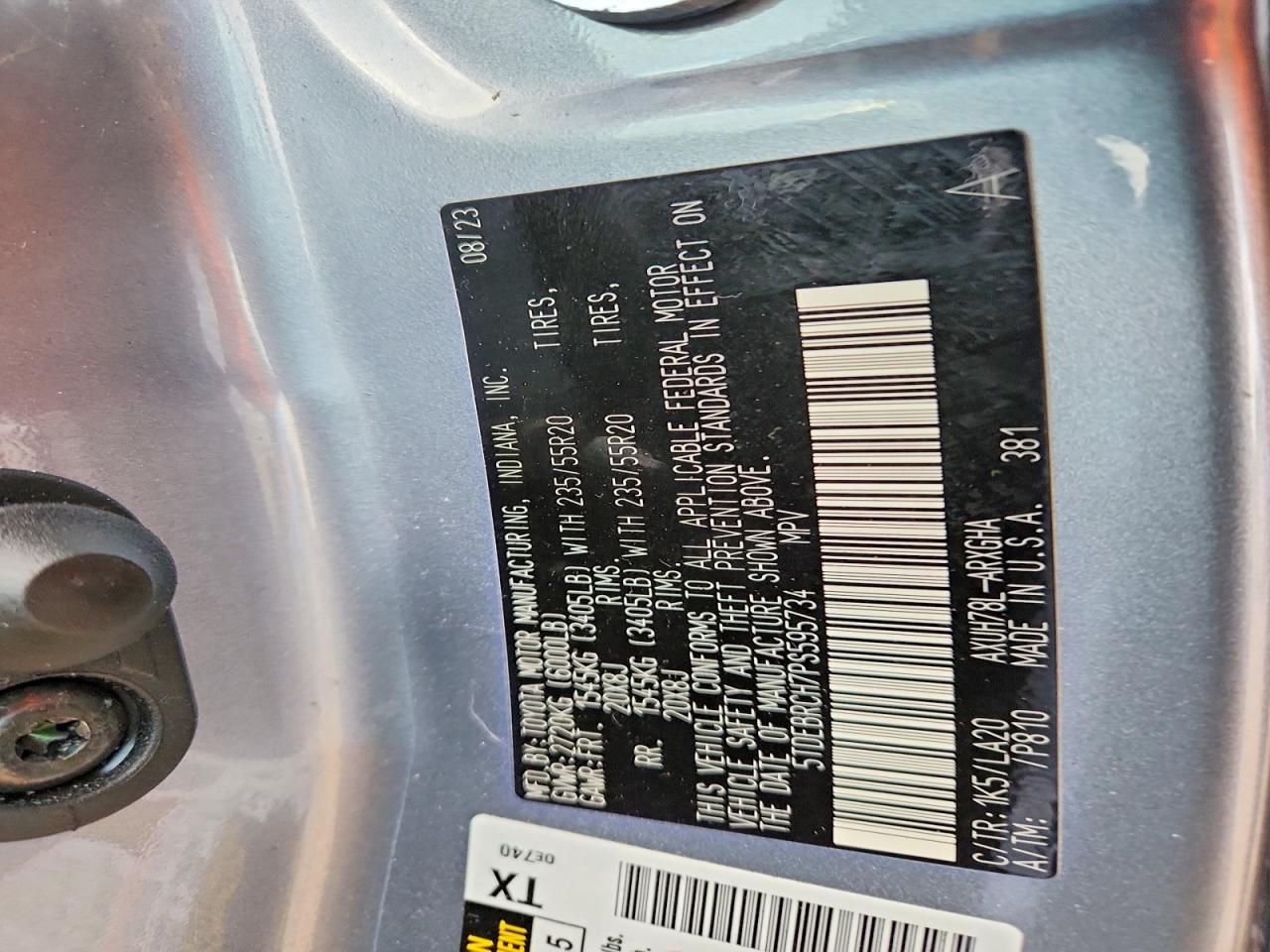 2023 TOYOTA HIGHLANDER HYBRID LIMITED photo 13