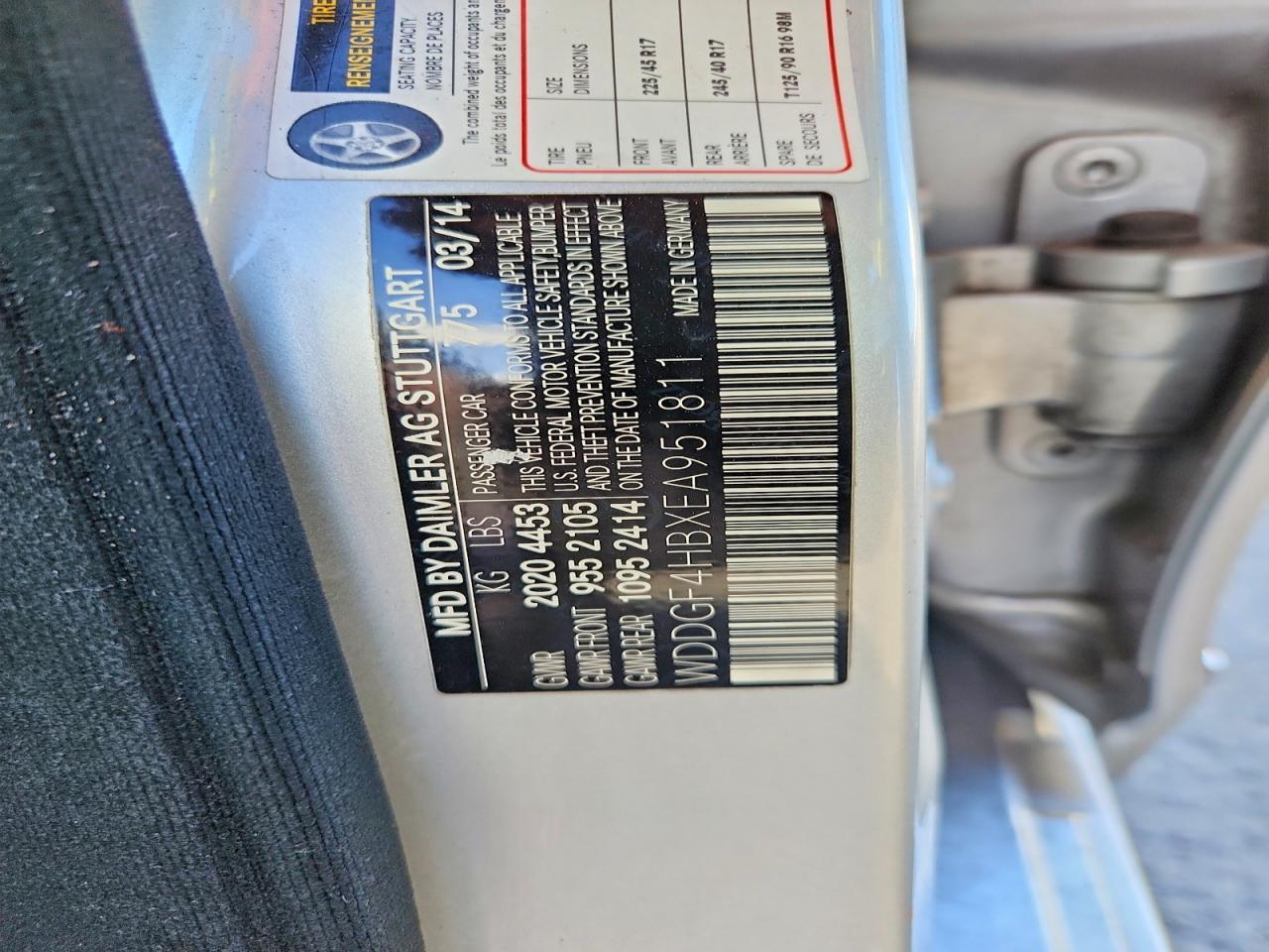 2014 MERCEDES-BENZ C 250 photo 12