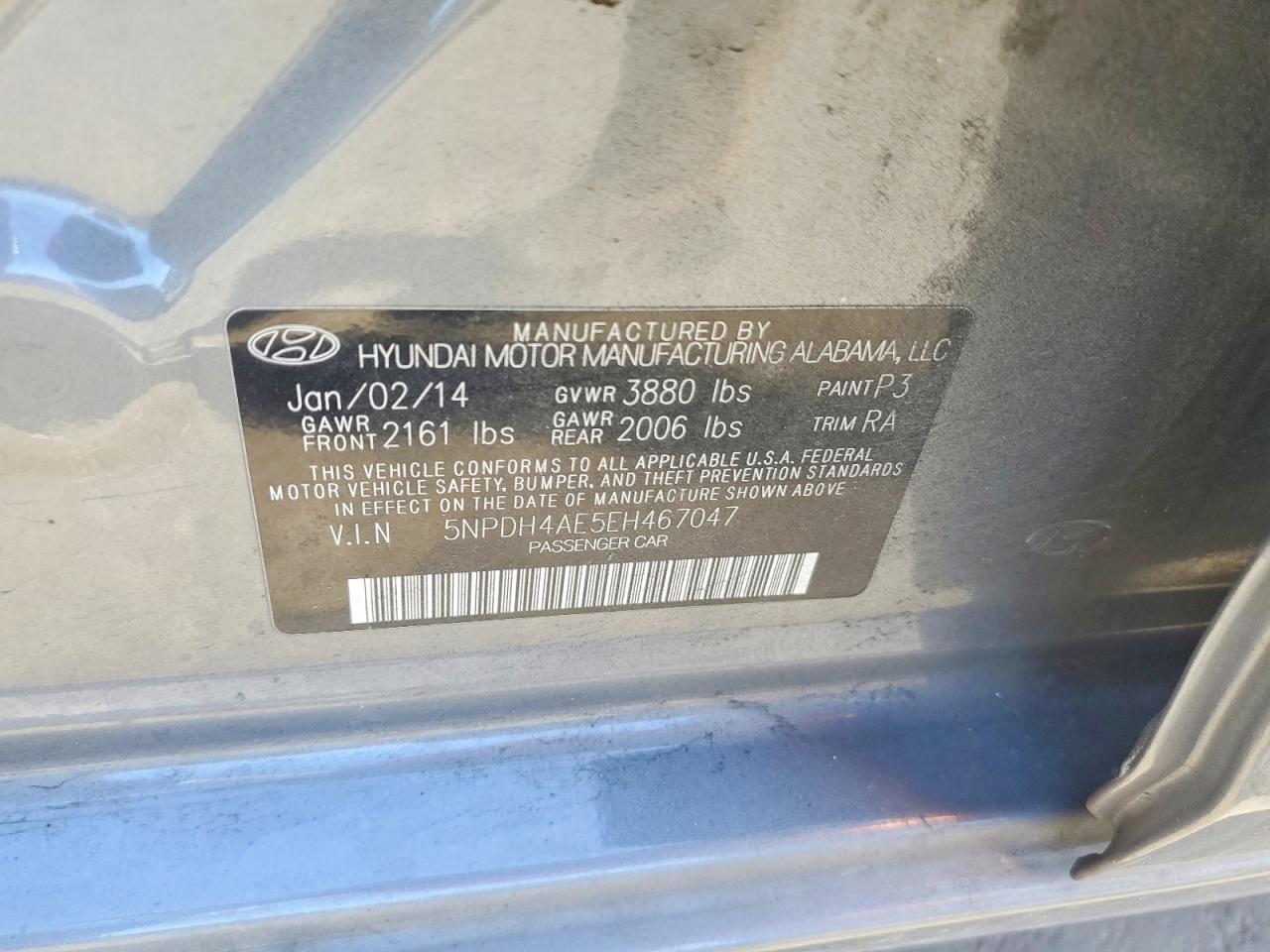 2014 HYUNDAI ELANTRA SE photo 13