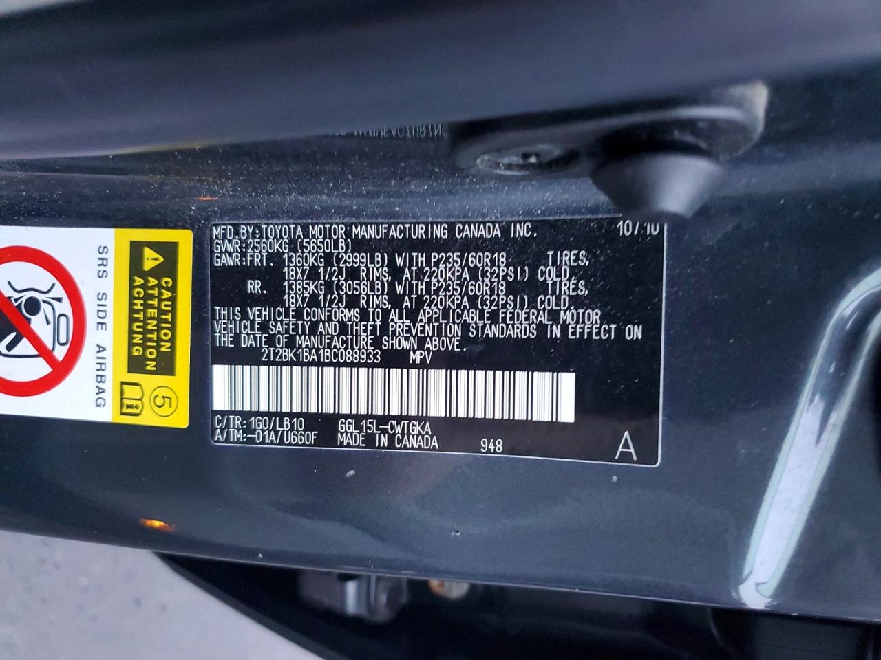 2011 LEXUS RX 350 photo 12