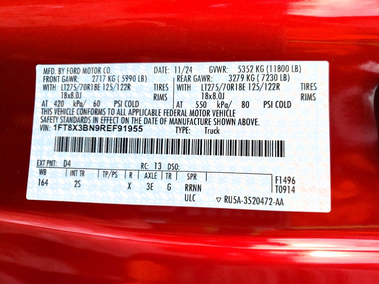 2024 FORD F350 SUPER DUTY UTILITY / SERVICE TRUCK photo 13