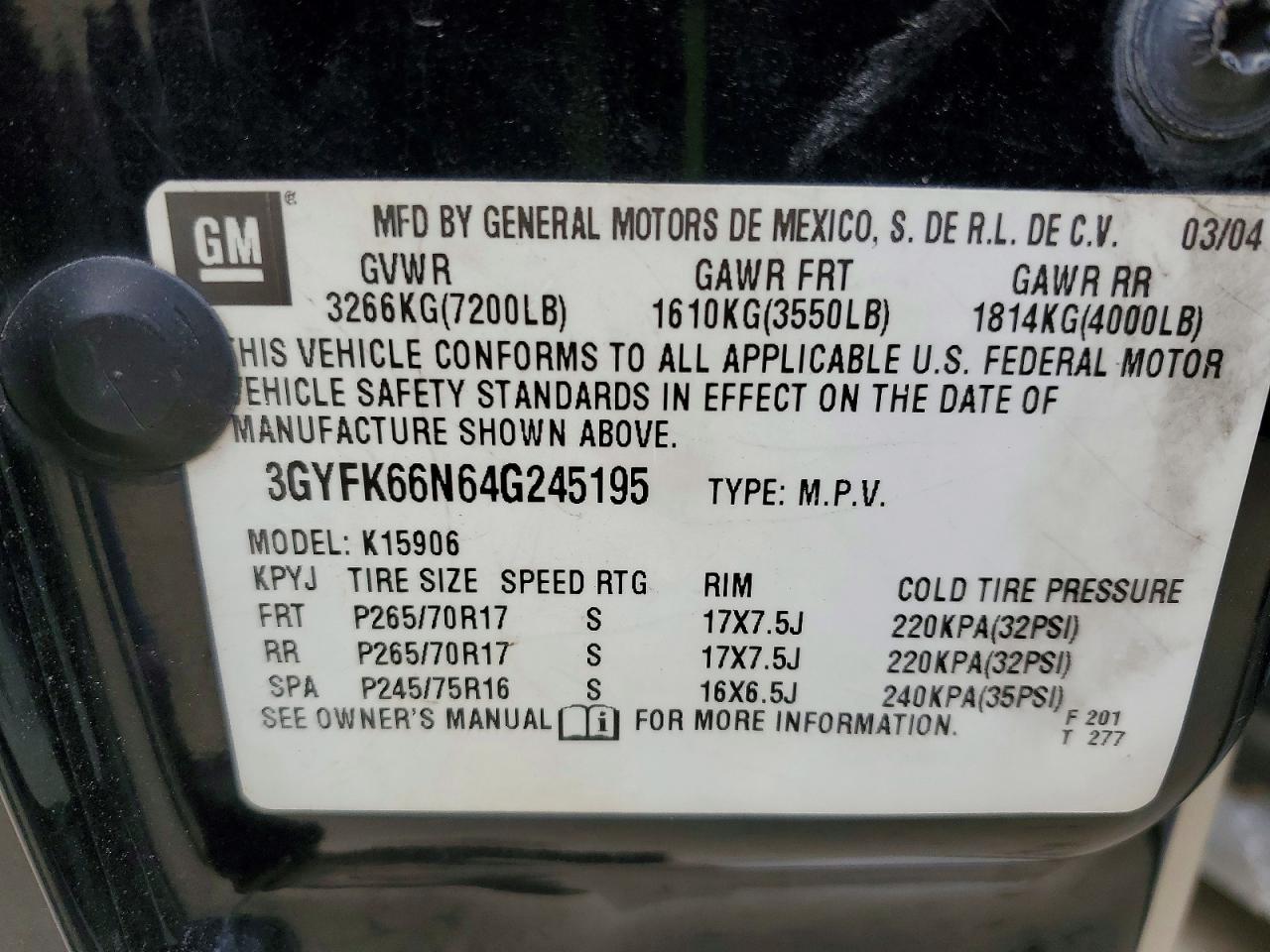 2004 CADILLAC ESCALADE ESV photo 14