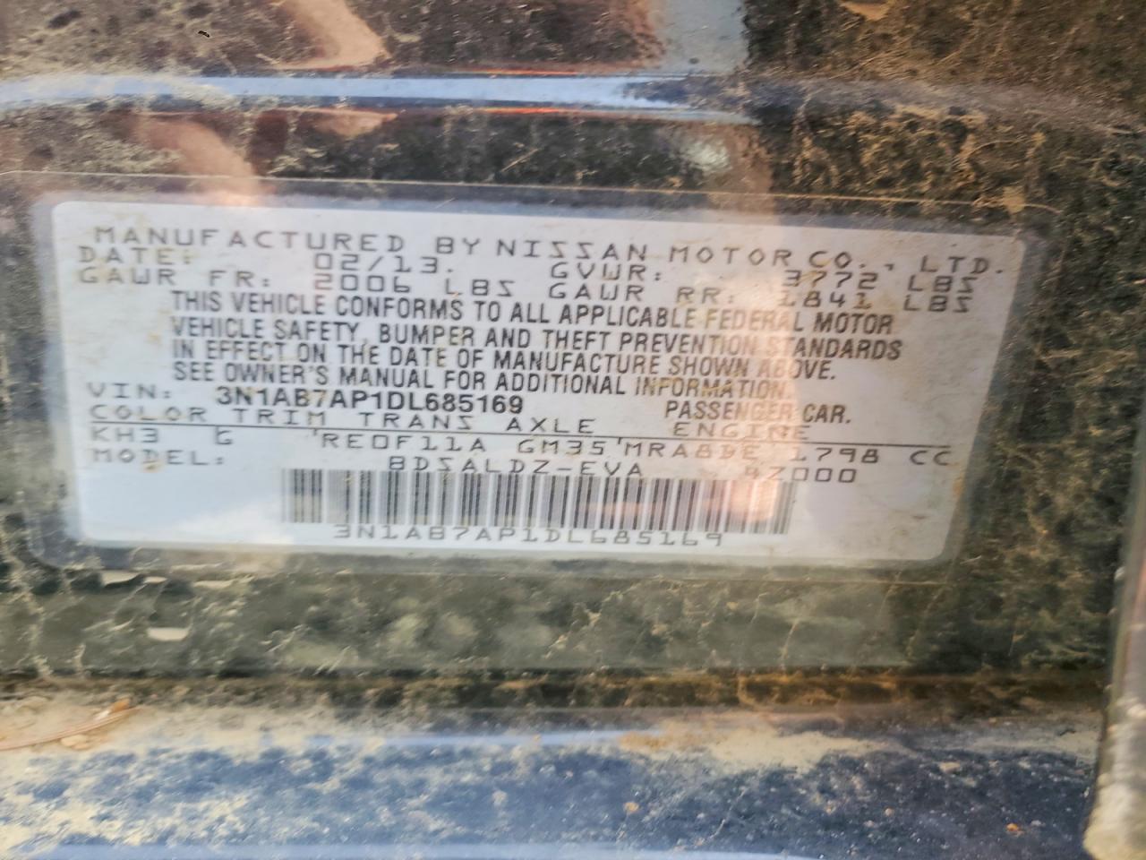 2013 NISSAN SENTRA S photo 12