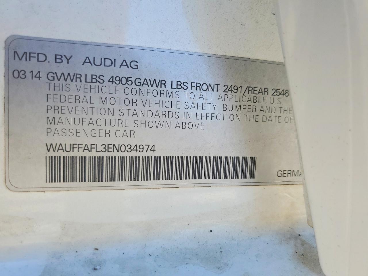 2014 AUDI A4 PREMIUM PLUS photo 13
