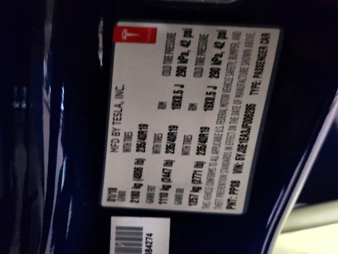 2018 TESLA MODEL 3 photo 12
