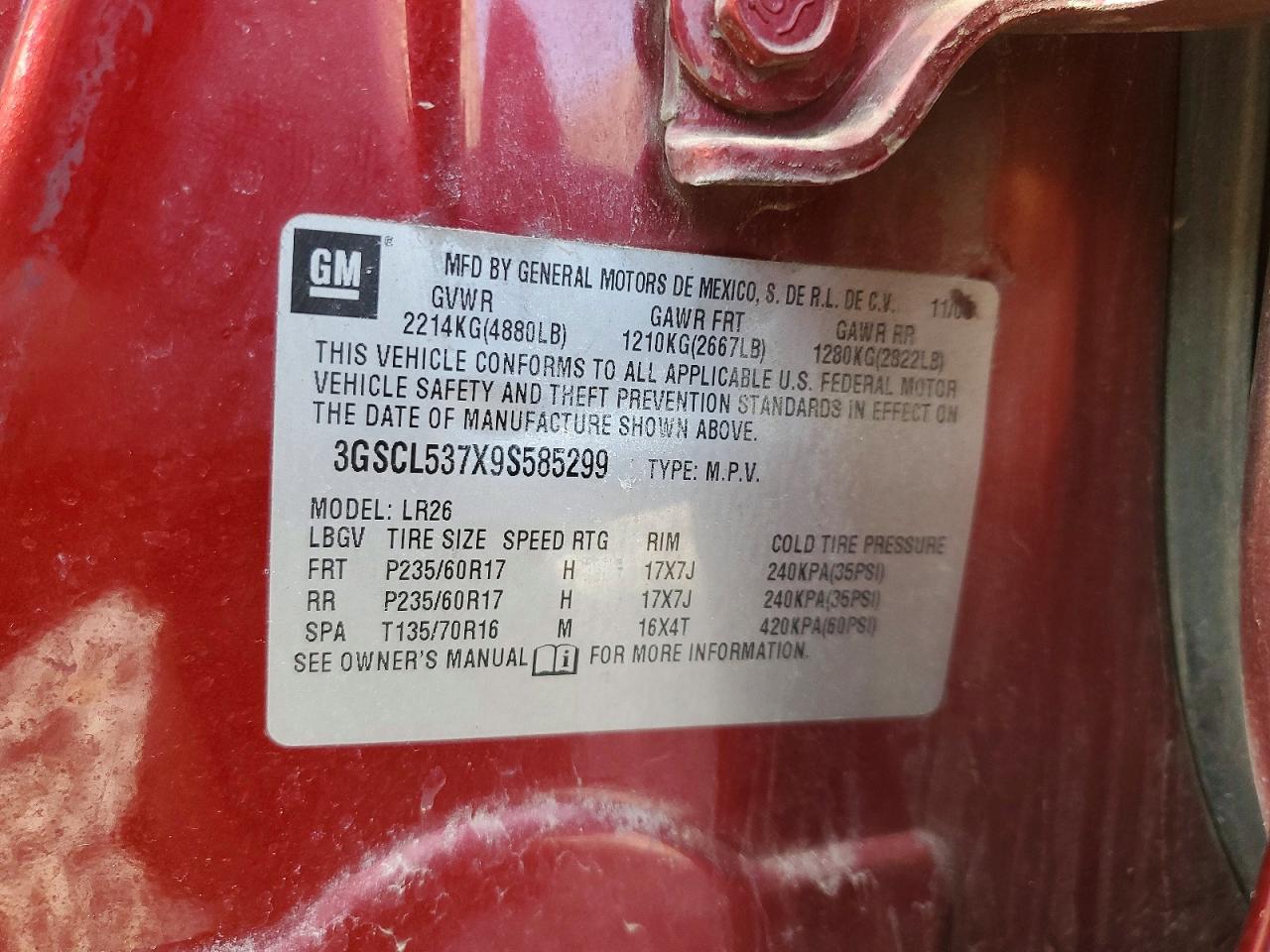 2009 SATURN VUE XR photo 27