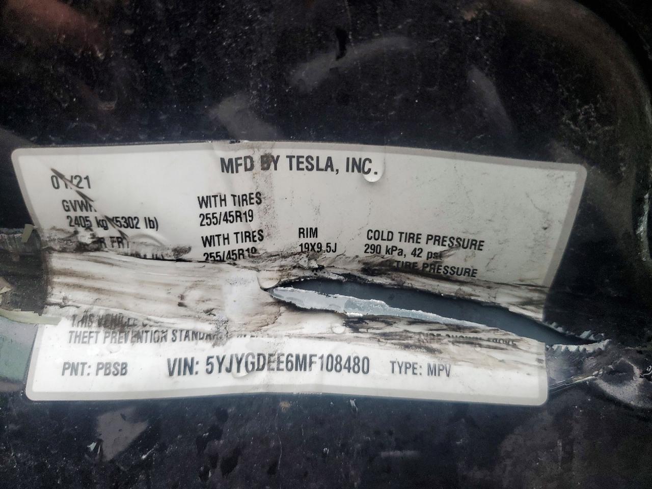 2021 TESLA MODEL Y photo 12
