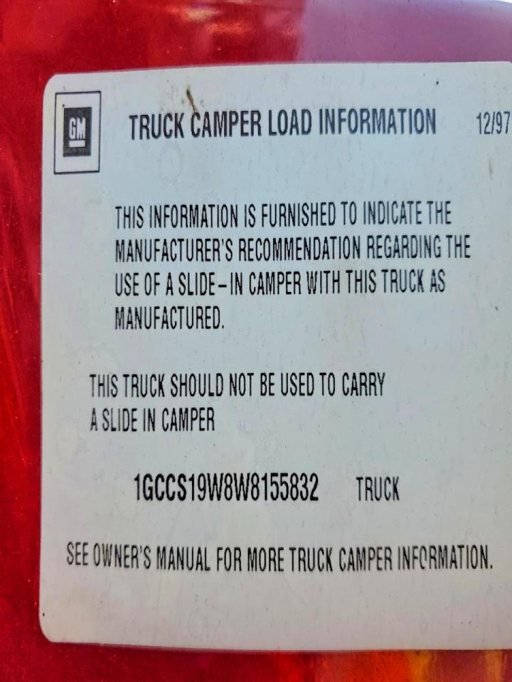 1998 CHEVROLET S TRUCK S10 photo 13