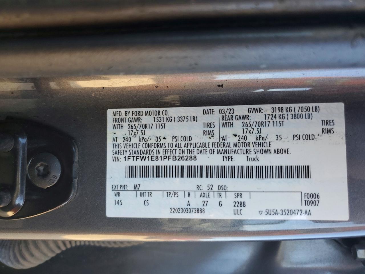 2023 FORD F150 SUPERCREW photo 12