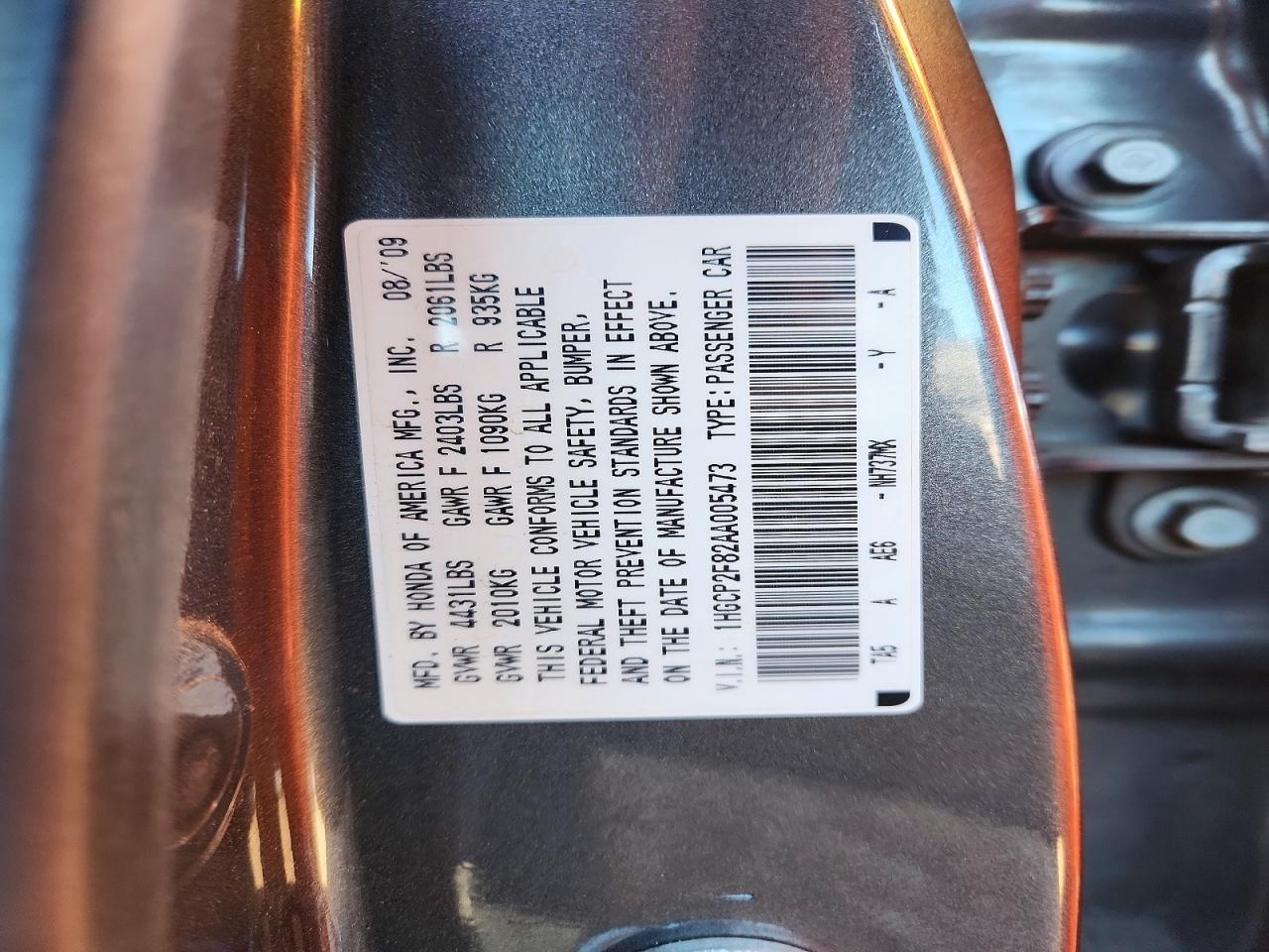 2010 HONDA ACCORD EXL photo 25