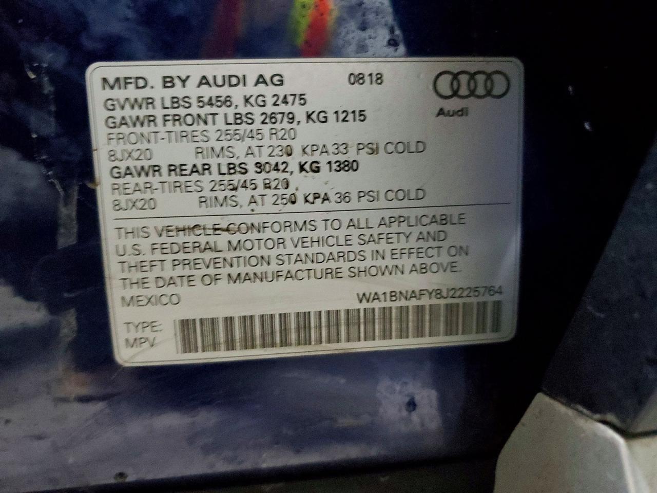 2018 AUDI Q5 PREMIUM PLUS photo 14