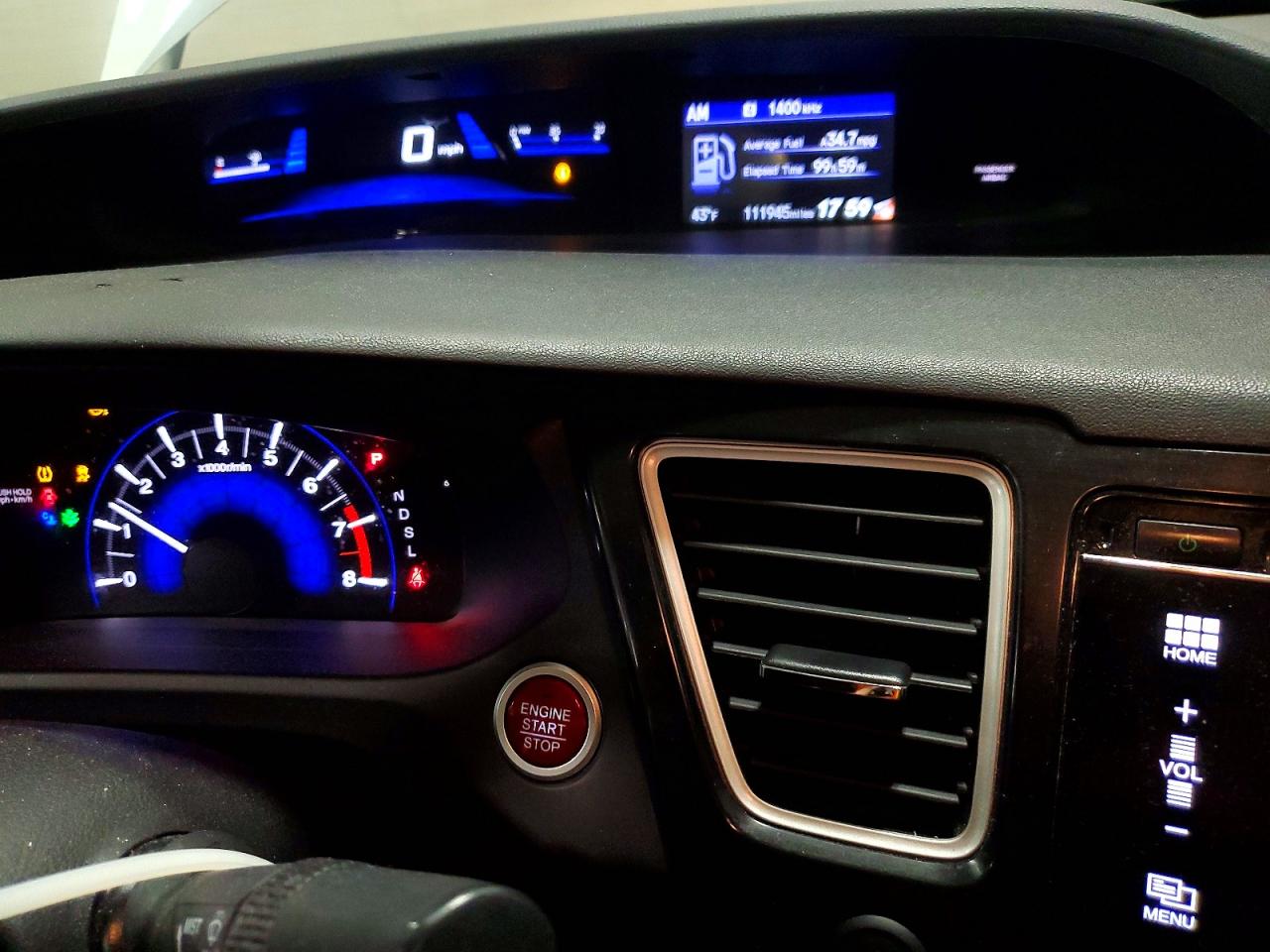 2014 HONDA CIVIC EXL photo 9