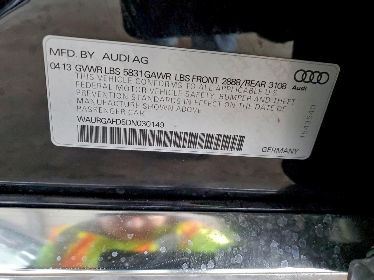2013 AUDI A8 L QUATTRO photo 12