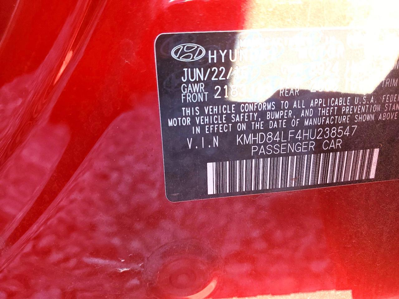 2017 HYUNDAI ELANTRA VALUE EDITION photo 12