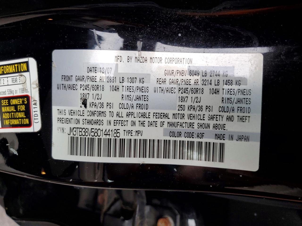 2008 MAZDA CX-9 photo 13