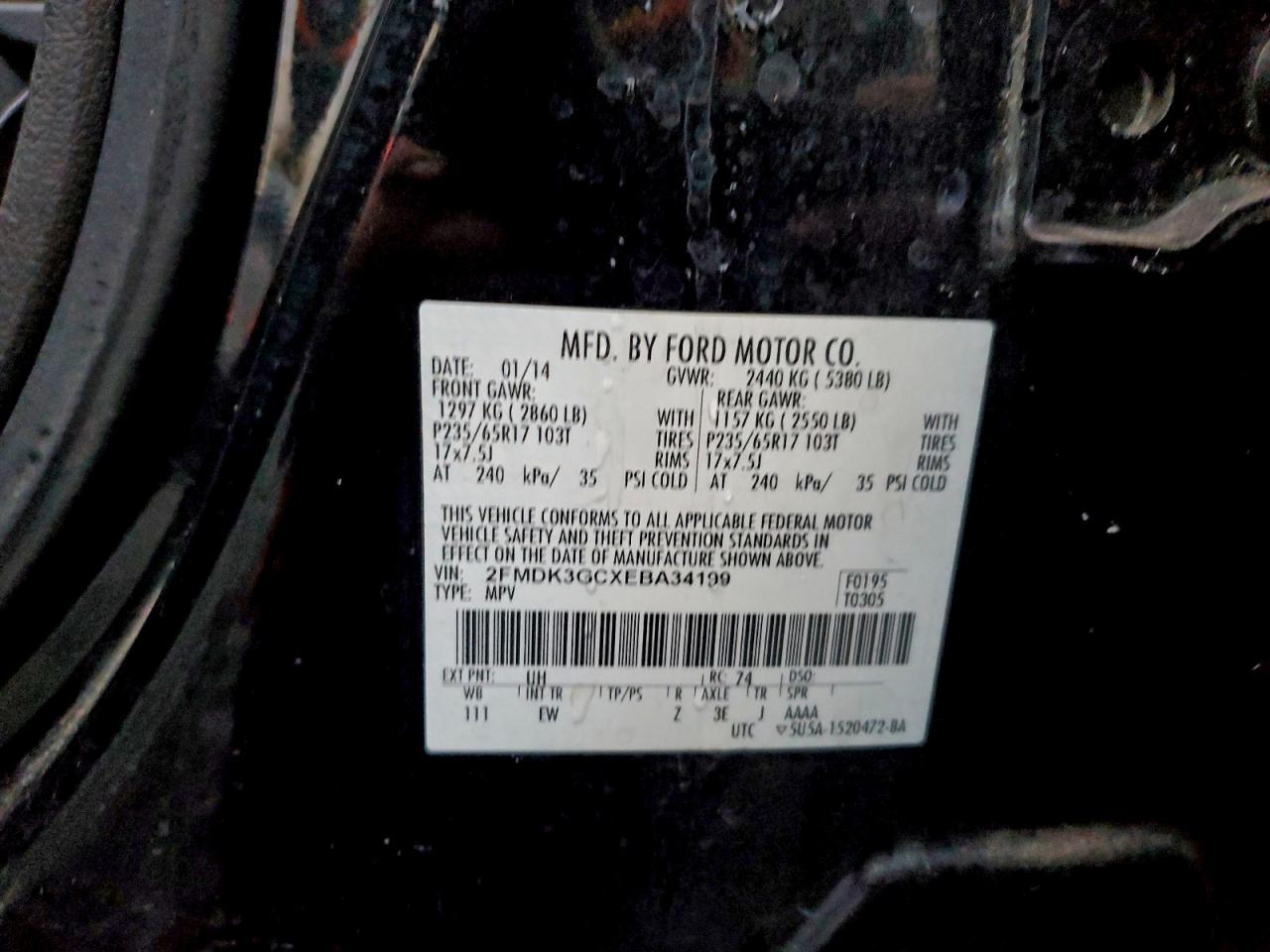 2014 FORD EDGE SE photo 13