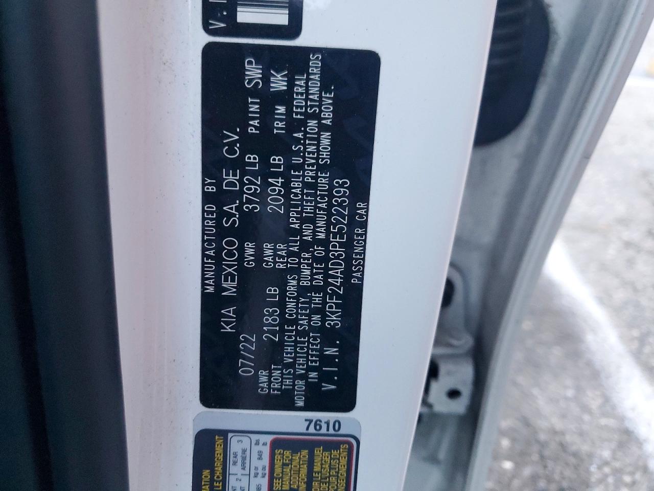 2023 KIA FORTE LX photo 13