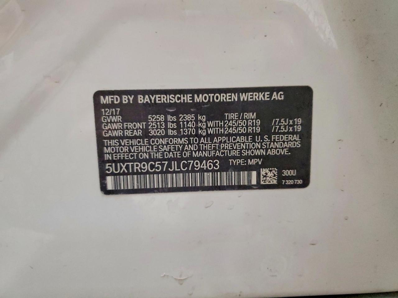 2018 BMW X3 XDRIVE30I photo 13