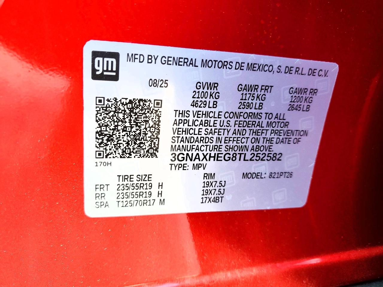 2026 CHEVROLET EQUINOX LT photo 25