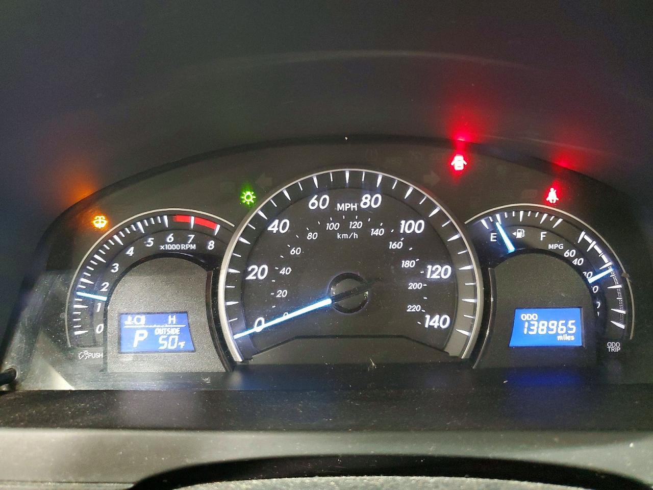 2012 TOYOTA CAMRY BASE photo 9