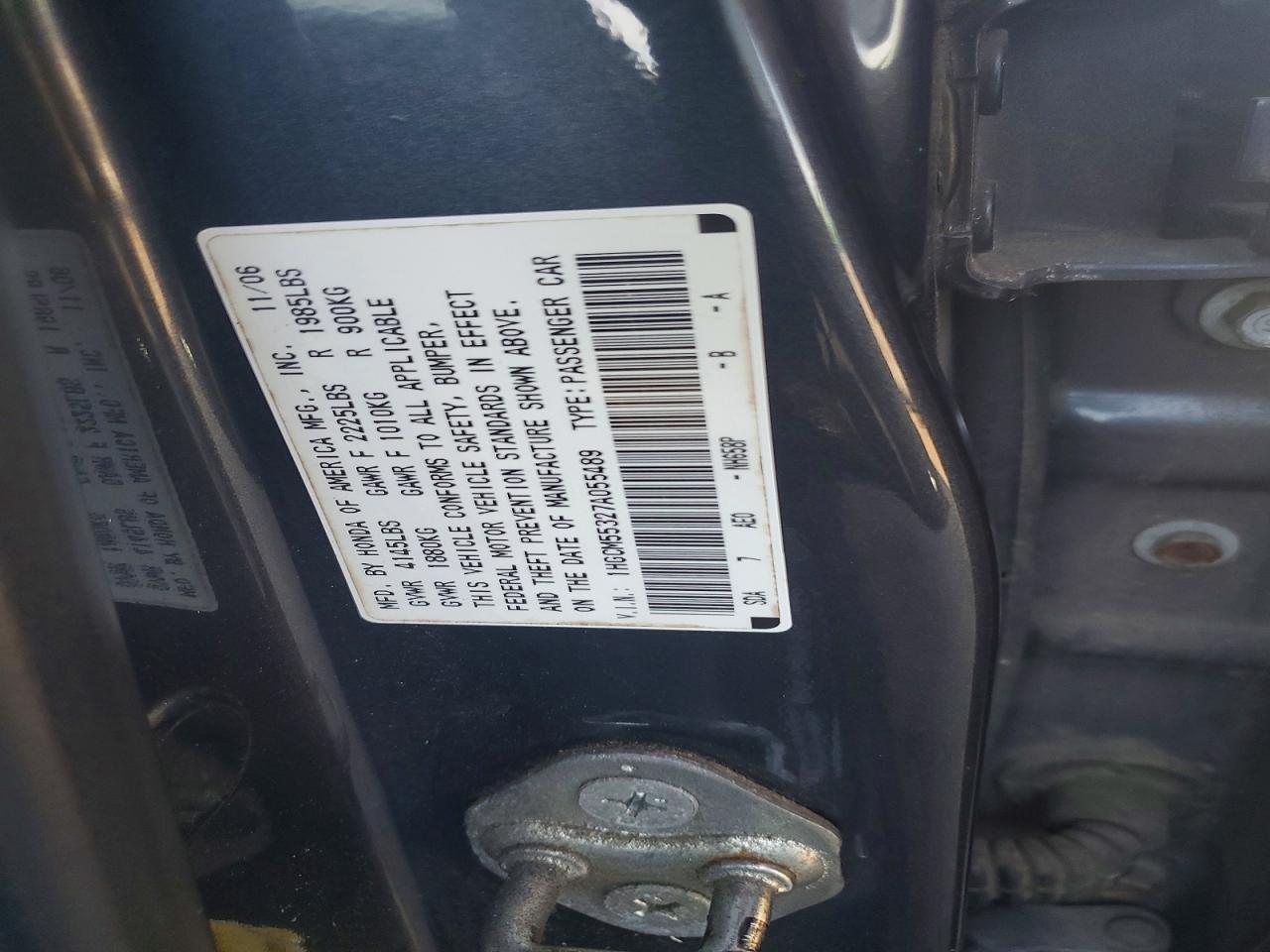 2007 HONDA ACCORD SE photo 12