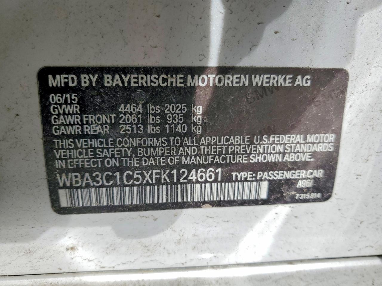 2015 BMW 328 I SULEV photo 34