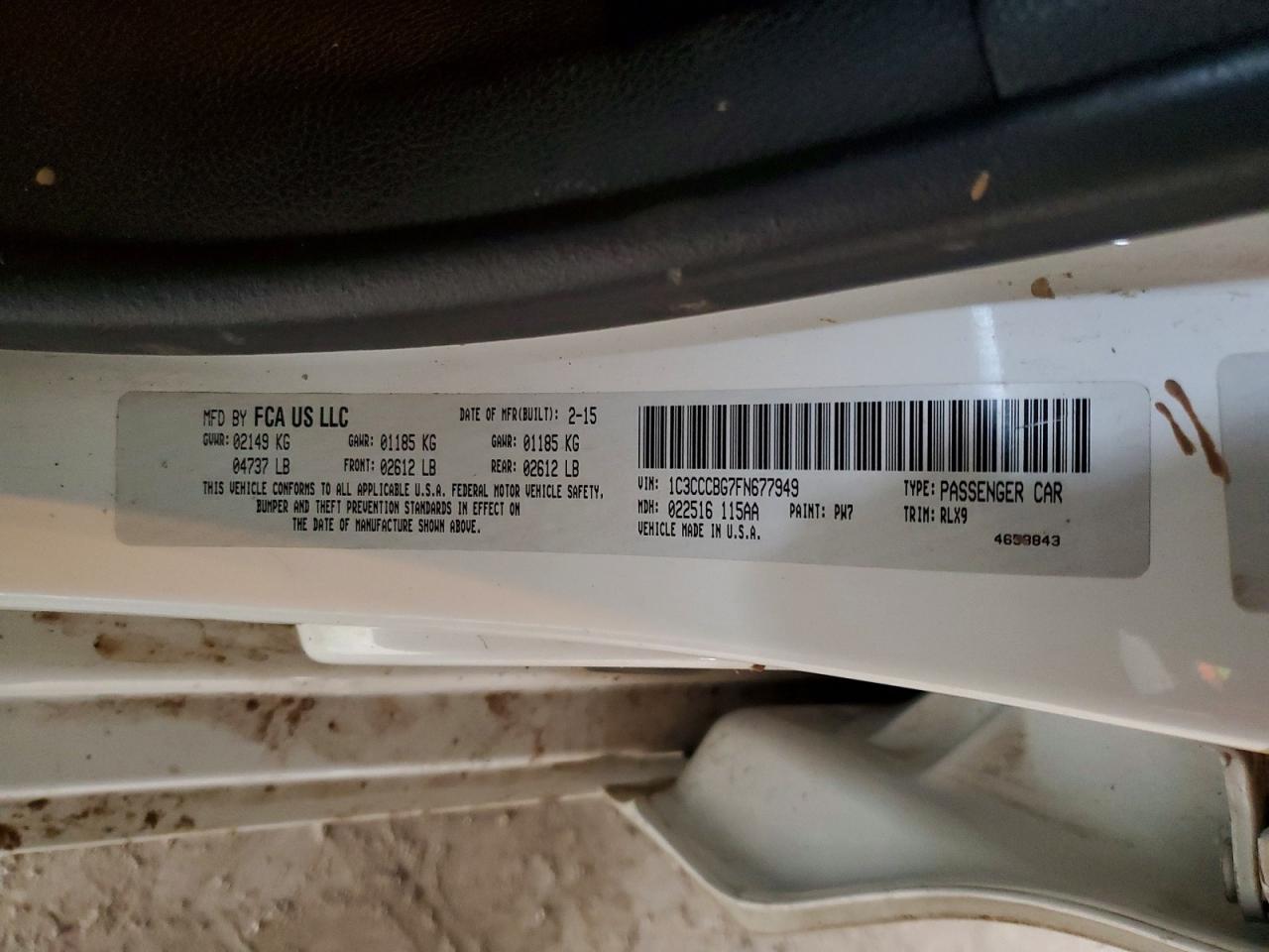 2015 CHRYSLER 200 S photo 12