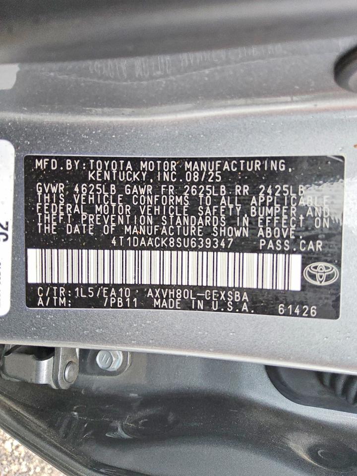2025 TOYOTA CAMRY XSE photo 12