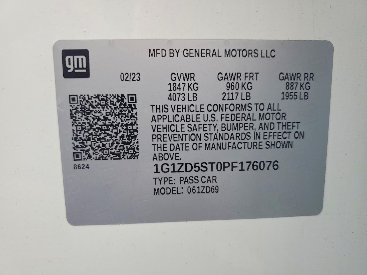 2023 CHEVROLET MALIBU LT photo 12