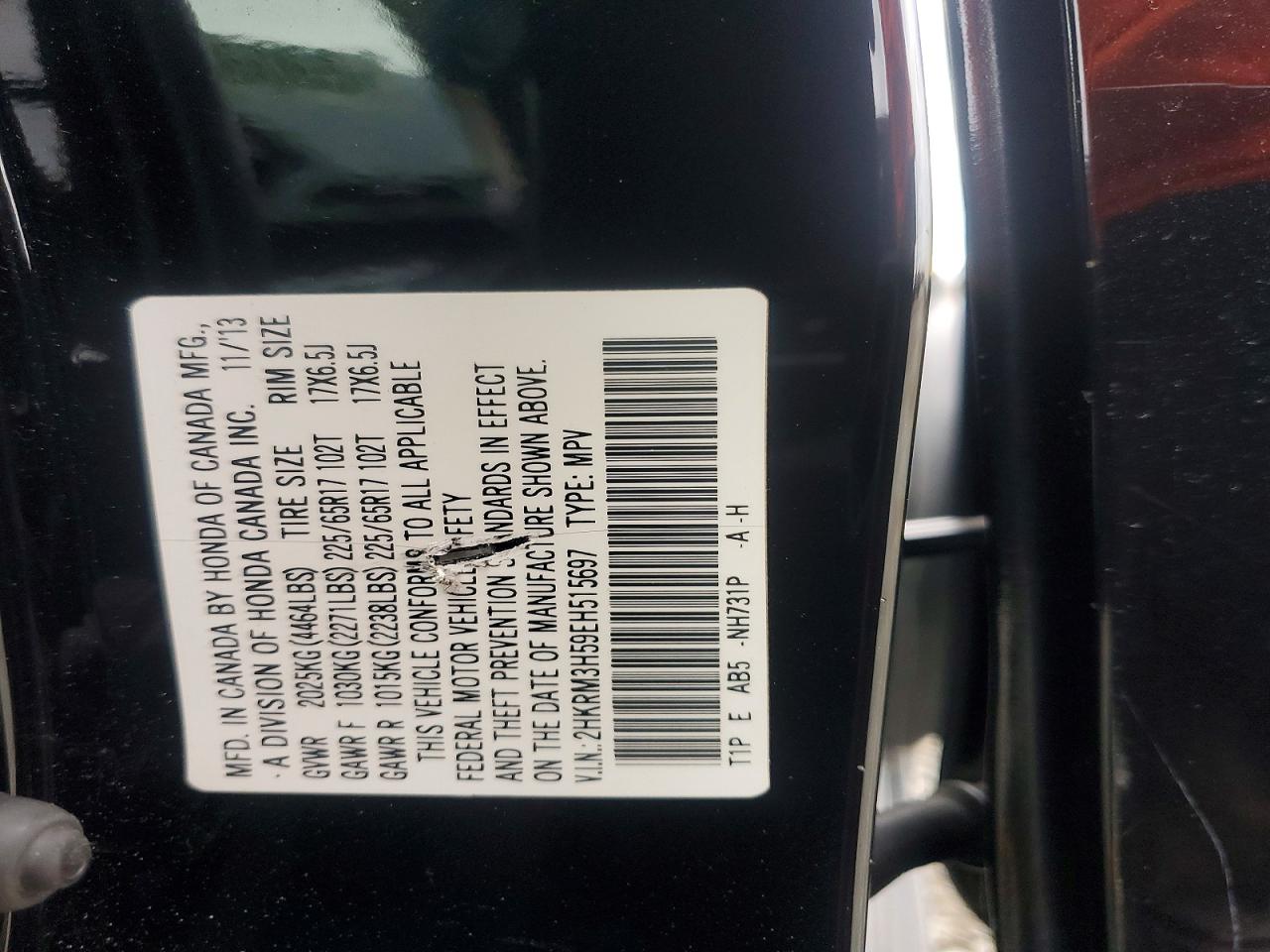 2014 HONDA CR-V EX photo 25